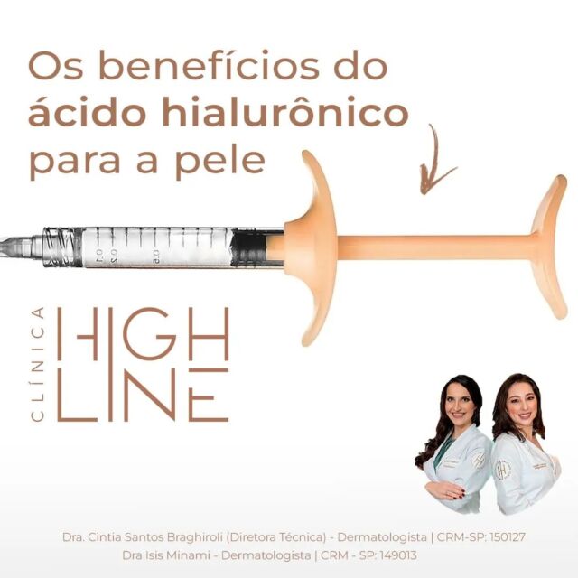 O ácido hialurônico é uma substância naturalmente presente no organismo humano, responsável por preencher os espaços entre as células da pele e manter a sua hidratação e elasticidade.

A aplicação de ácido hialurônico na pele pode trazer diversos benefícios, tais como:

Hidratação: o ácido hialurônico é capaz de reter até 1000 vezes o seu peso em água, o que ajuda a manter a pele hidratada e com aspecto saudável.

Preenchimento: a aplicação de ácido hialurônico pode preencher as rugas e linhas de expressão, suavizando os sinais de envelhecimento.

Aumento de volume: o ácido hialurônico pode ser usado para aumentar o volume de áreas como lábios e bochechas, dando mais definição e harmonia ao rosto, repondo a perda de sustentação da face e ajudando no efeito lifting.

Estimulação de colágeno: o ácido hialurônico pode ajudar a estimular a produção de colágeno na pele, melhorando a sua firmeza e elasticidade.

BENEFÍCIO EXTRA!
Resultados imediatos: os resultados da aplicação de ácido hialurônico são imediatos e duram em média de 6 a 18 meses, dependendo da concentração e do local de aplicação.

Tudo de bom né?!
Agende sua consulta na Clínica High Line!

🔹Clínica High Line
🔹Médica Dermatologista: Dra. Cintia Braghiroli - (Diretora Técnica)
🔹CRM - SP: 150127
🔹Médica Dermatologista: Dra. Isis Minami
🔹CRM - SP: 149013
📍Clínica High Line
Av. Macuco, 726, conj 2301, Moema, São Paulo-SP
☎ Tel: (11) 5055-9165
📲 Whatsapp para agendamentos 94170-5568

#saude

#medicina

#dermatologia

#dermatologiaclinica

#dermatologiaestética

#dermatologiacirurgia

#highlineclinica

#cirurgiavascular

#cirurgiaplastica

#cirurgiaestética

#cirurgiareparadora

#médicadoesperte

#cardiologia